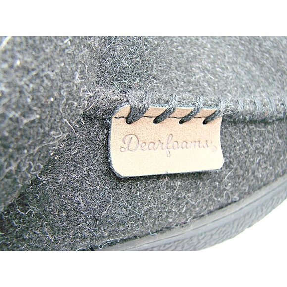Dearfoams Indoor Outdoor Slippers Mens Memory Foam Charcoal Gray Size US 9-10 - Picture 11 of 12